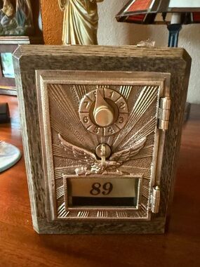 Post Office Box Circa 1906 Flying Eagle Door Bank / Safe Combination Lock